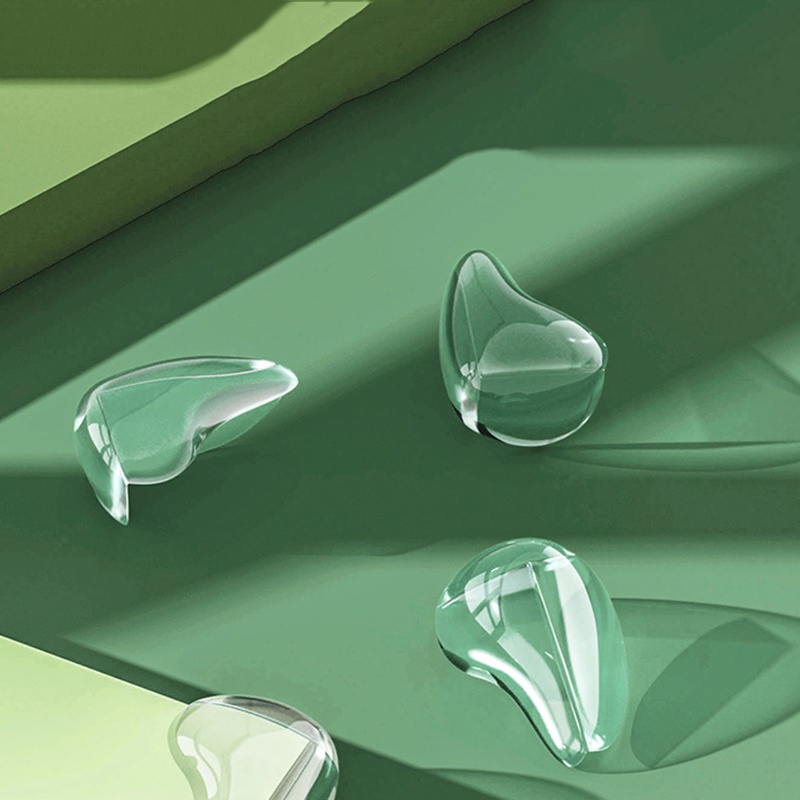 Bộ 10 Miếng Đệm Silicone Trong Suốt Bọc Góc Bàn Bảo Vệ An Toàn Cho Bé
