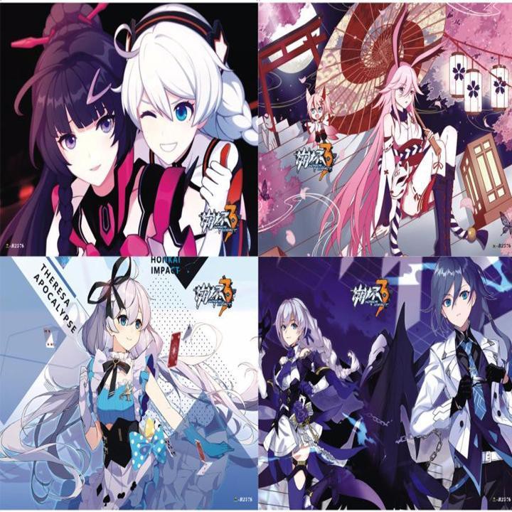 Poster Arknights tranh treo in anime chibi quà tặng độc đáo