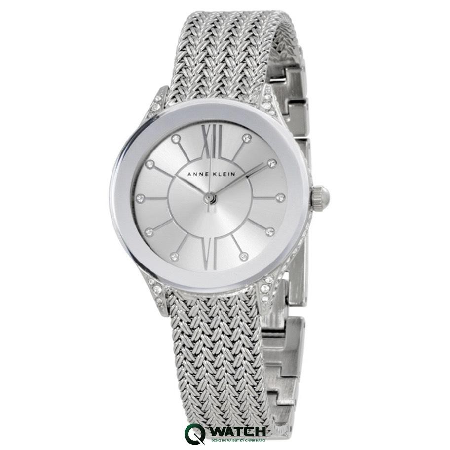 Đồng Hồ Nữ Anne Klein AK/2209SVSV 30mm - Dây hợp kim dạng lưới mạ bạc