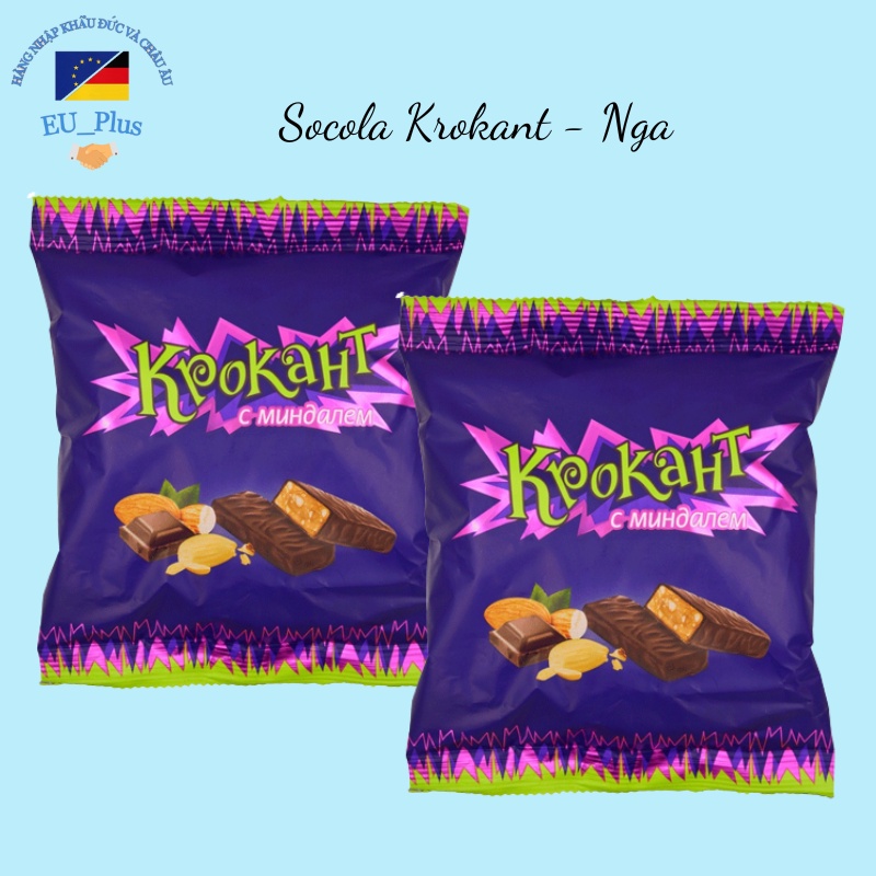 Gói Kẹo Tím Krokant Socola Hạnh Nhân Nga 500G - -