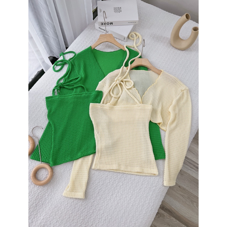 SET ÁO THUN TỔ ONG CỘT DÂY