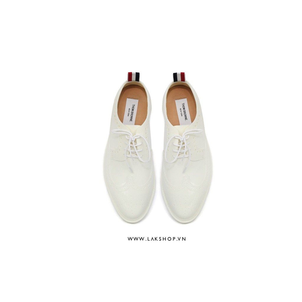 Giày Cream White Rubber Classic Longwing Brogues