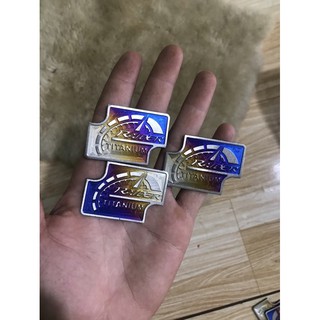 Dán nắp dầu titan màu khò cho raider có sẵn keo 3m mặt sau