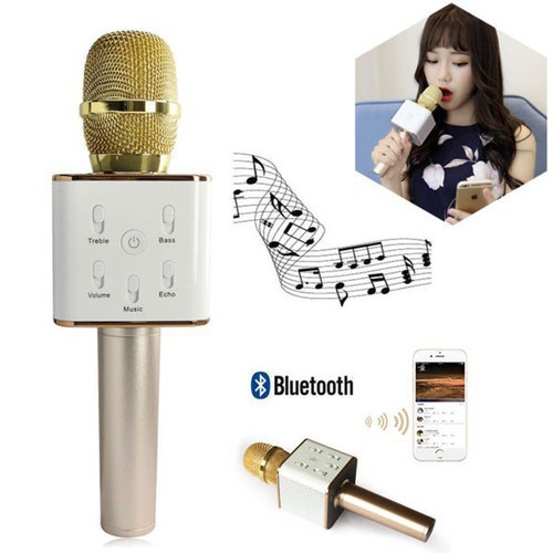 ✔Micro karaoke tích hợp Loa Bluetooth TUXUN Q7 - TƯƠNG THÍCH MỌI DÒNG ĐIỆN Thoại âm vang siêu bass✔