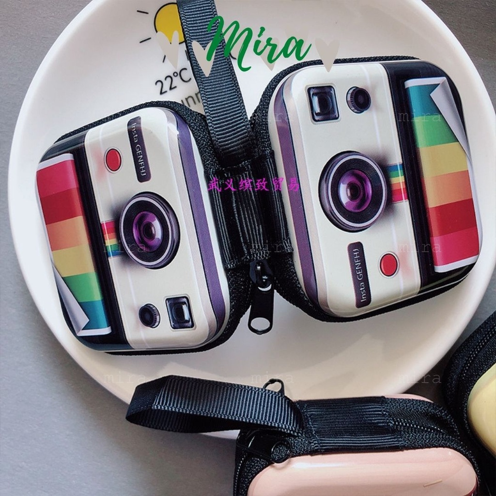 Hộp Đựng Tai Nghe, Sạc Điện Thoại, Ví Đựng Tiền Xu, Đồ Trang Sức In HÌnh Nhạc Cụ XInh Xắn Phong Cách Cổ ĐIển MIRA-PK001