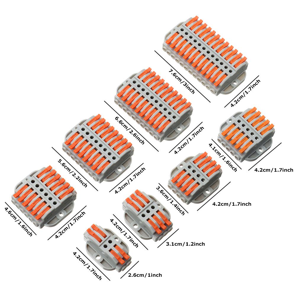 KUNHEV Đầu Nối Dây Điện 2-12 Chấu Thiết Kế Nhỏ Gọn Tiện Dụng