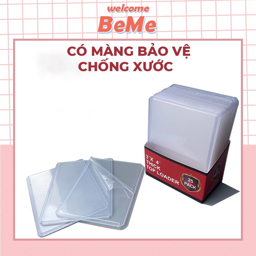 [BẢN NÂNG CẤP]Toploader đựng card nhét ảnh kích thước B8 9.1x6.4cm, A7 7.6x10.1cm đựng card Anime, Kpop BM46