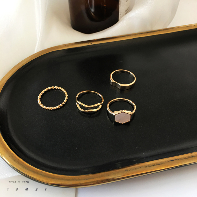 Nhẫn Đeo Tay Bằng Kim Loại Phong Cách Vintage Cho Nữ