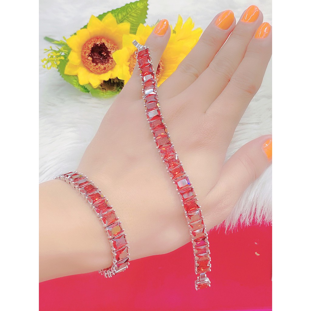 Lắc tay nữ UHA, lắc tay phong thùy bền màu thiết kế cao cấp sáng lấp lánh L7