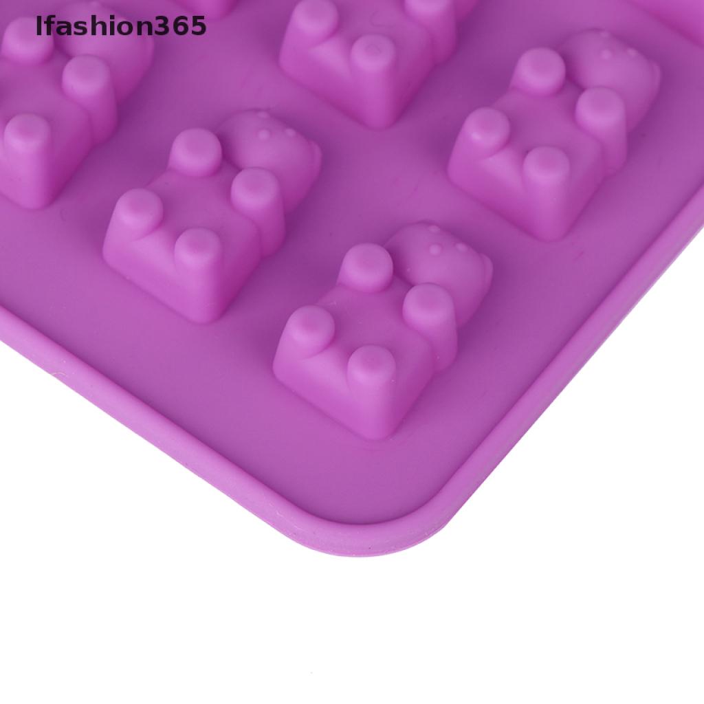 Khuôn Silicon Làm Đá / Sô Cô La / Kẹo Dẻo 365 53 Ngăn Hình Gấu Dễ Thương