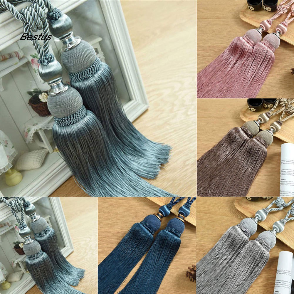 Set 2 dây buộc rèm cửa kiểu tua rua đẹp mắt