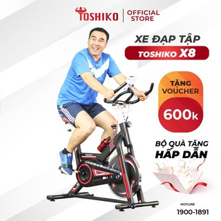 Xe đạp tập thể dục tại nhà Toshiko X8 bảo hành 3 năm - giúp tăng cơ, giảm mỡ hiệu quả