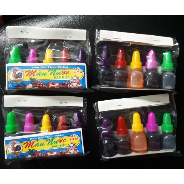 Combo 50 lốc màu thực phẩm làm slime