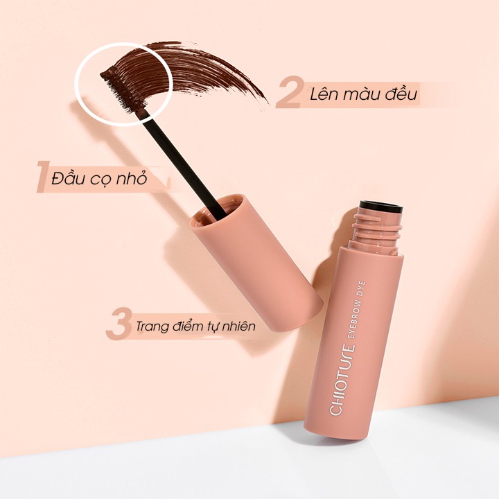 Mascara chuốt lông mày Chioture Eyebrow Dye cọ siêu mảnh chống thấm nước lâu trôi 4.5g | WebRaoVat - webraovat.net.vn