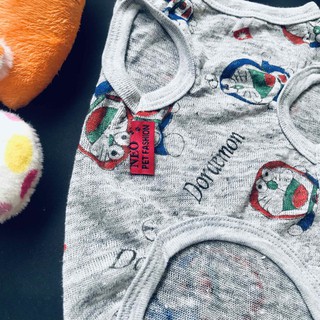 Áo sát nách Doraemon dành cho thú cưng size M