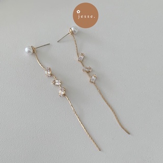 jesse store l Bông tai đá dài J147