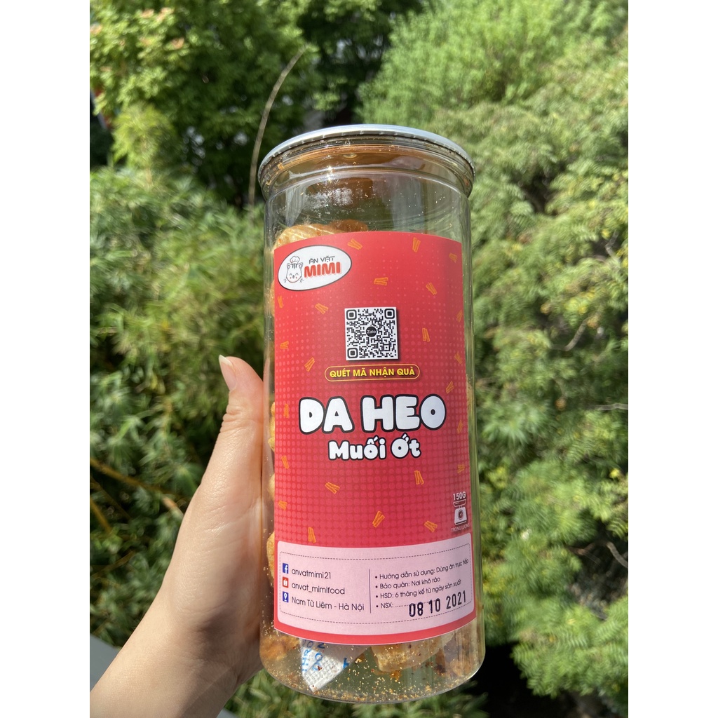 Da heo muối ớt Mimi | Ăn vặt Hà nội| 150gr