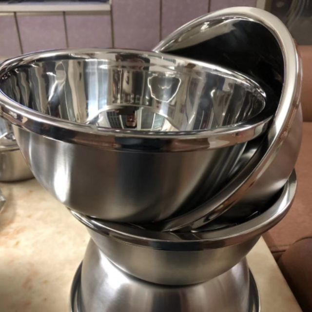 Thau sâu inox 28cm ảnh thật