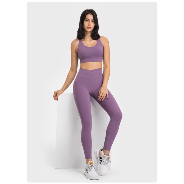 Áo Ngực Thể Thao Cao Cấp Lululemon Free Tobe Zen Bra Áo Tập Gym Yoga Có Sẵn Mút Lót