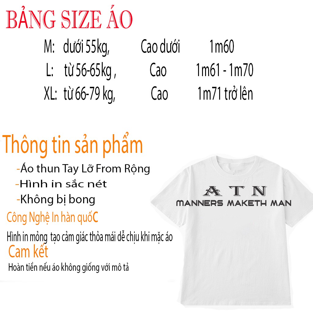 [Mã FAMAYMA giảm 10K đơn 50K] Áo Phông nam Nữ tay Lỡ DASN ATN store Áo Mặc Mùa hè kết hợp được với rất nhiều bộ đồ