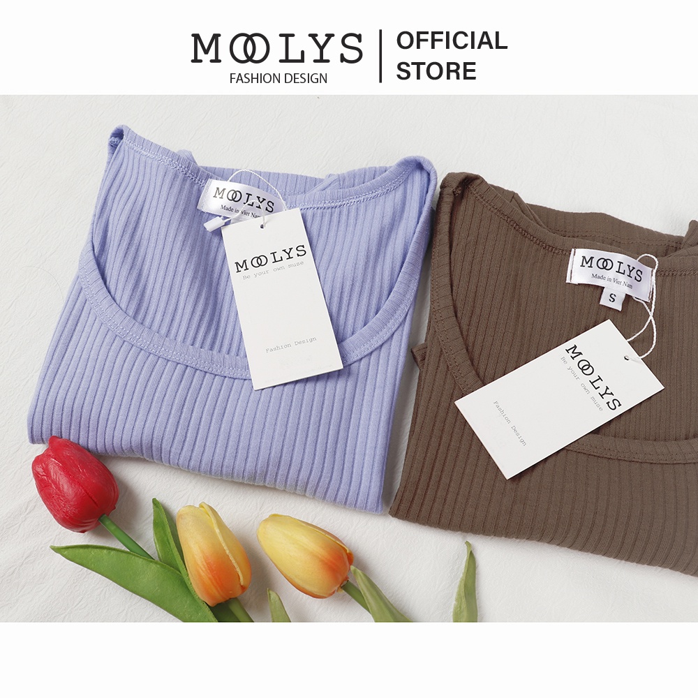 Áo croptop cổ vuông, ôm dáng sành điệu cho nữ MC003