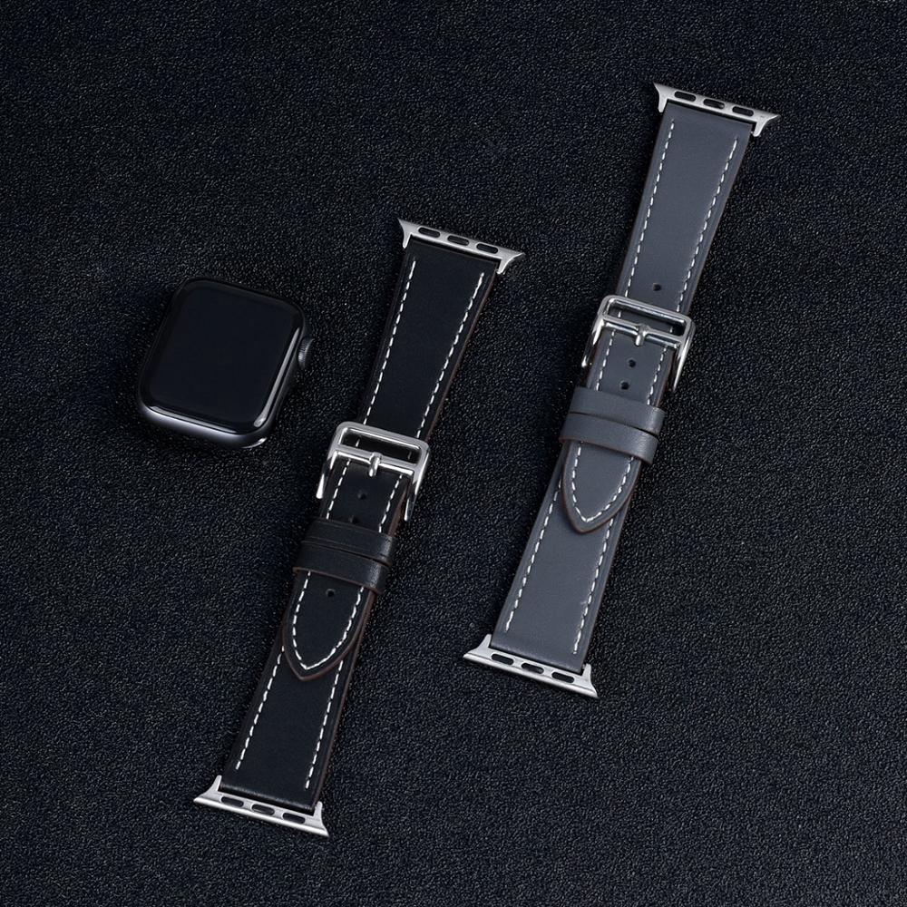 Dây Da Khóa Kim Loại Thay Thế Cho Đồng Hồ Apple 7 41mm 45mm 42mm / 38mm 3 2 1 iWatch SE 6 5 4 40mm 44mm