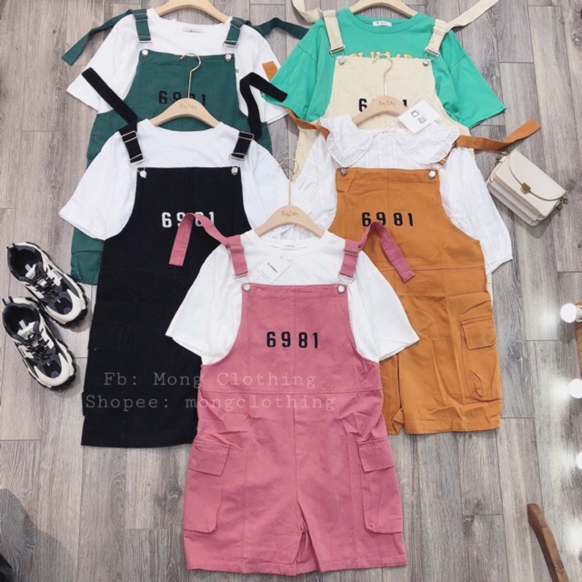 Quần yếm túi hộp thêu 6981 form to rộng (không kèm áo) | BigBuy360 - bigbuy360.vn