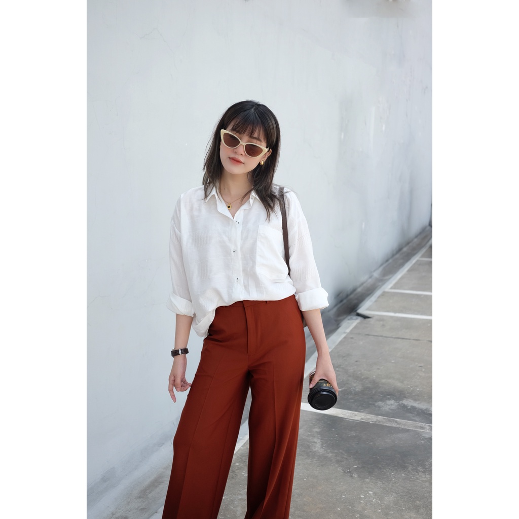 ÁO SƠ MI TRẮNG FORM RỘNG ⚜️⚜️⚜️ THANH LICH ⚜️⚜️⚜️ CÁ TÍNH