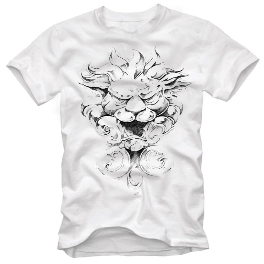 Áo thun nam in hình sư tử mtt231