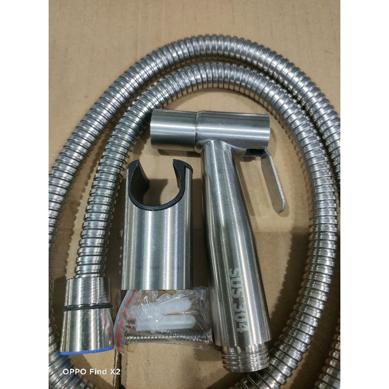 Vòi xịt vệ sinh inox 304 - Ty đồng thau