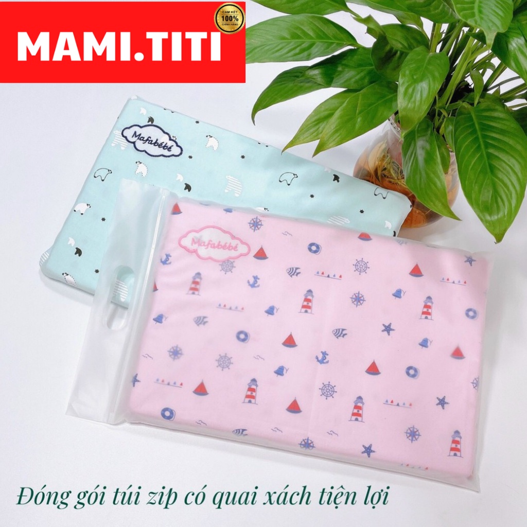 gối cao su non cho bé, Gối cao su non MAFABEBE có lỗ thông hơi MAMI.TITI