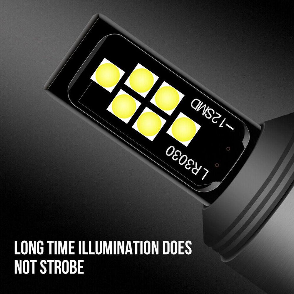 1 Đèn Phanh Xe Hơi Ánh Sáng Trắng 3030 12SMD T20 7443 W21 / 5W