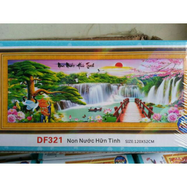 Tranh đính đá NON NƯỚC HỮU TÌNH DF321