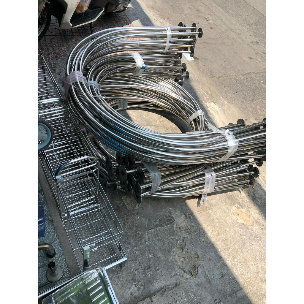 Vòng thử đồ inox  1M x1M  [FREE SHIP-RẺ] dùng thay quần áo-chất liệu inox và sắt sơn tỉnh điện-dễ tháo lắp và vận chuyển