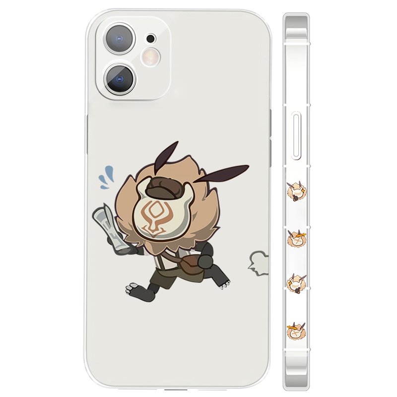 Hilichurl phone case Genshin Impact new Khaenri'ah transparent game cartoon anime cute monster Iphone Tcho-Tcho anime culture quadratic element protective case