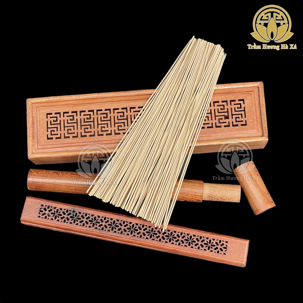 Bộ nhang không tăm trầm hương xông nhà xông phòng tẩy uế HÀ XÁ mùi thơm dễ chịu