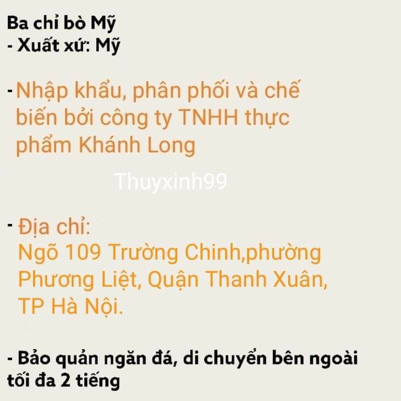 Ba chỉ bò - ba chỉ heo thái nướng
