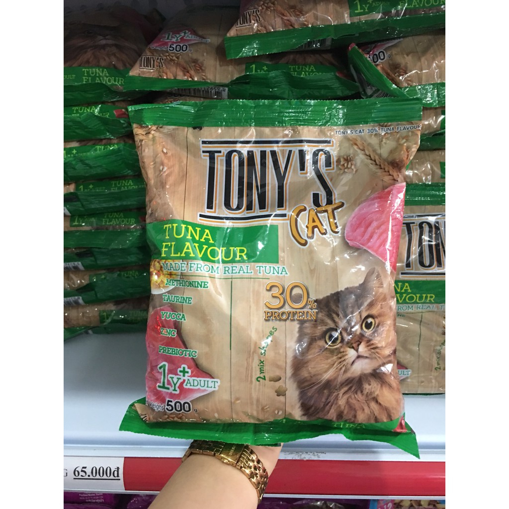 Thức ăn khô Tony’s Cat gói 500gr – Thức ăn cho mèo trên 2 tháng tuổi