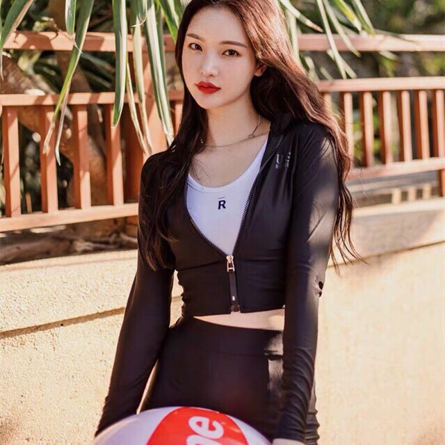 Bikini tay dài 3 mảnh cạp cao USONNIE | BigBuy360 - bigbuy360.vn