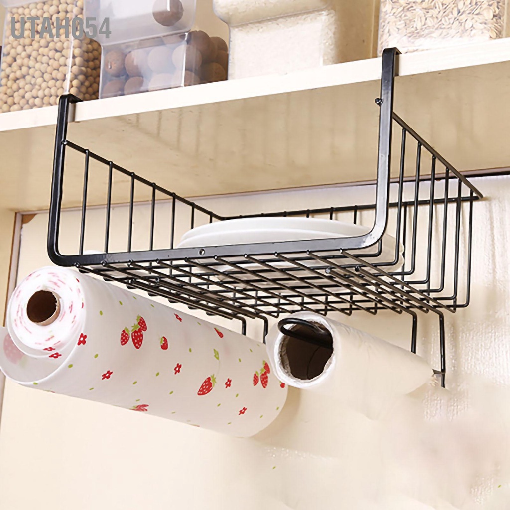 [Hàng Sẵn] Kệ Nhà Bếp Kệ Sắt Treo Gắn Tủ Bếp Gầm Bàn Gầm Kệ Tiện Dụng【Utah054】