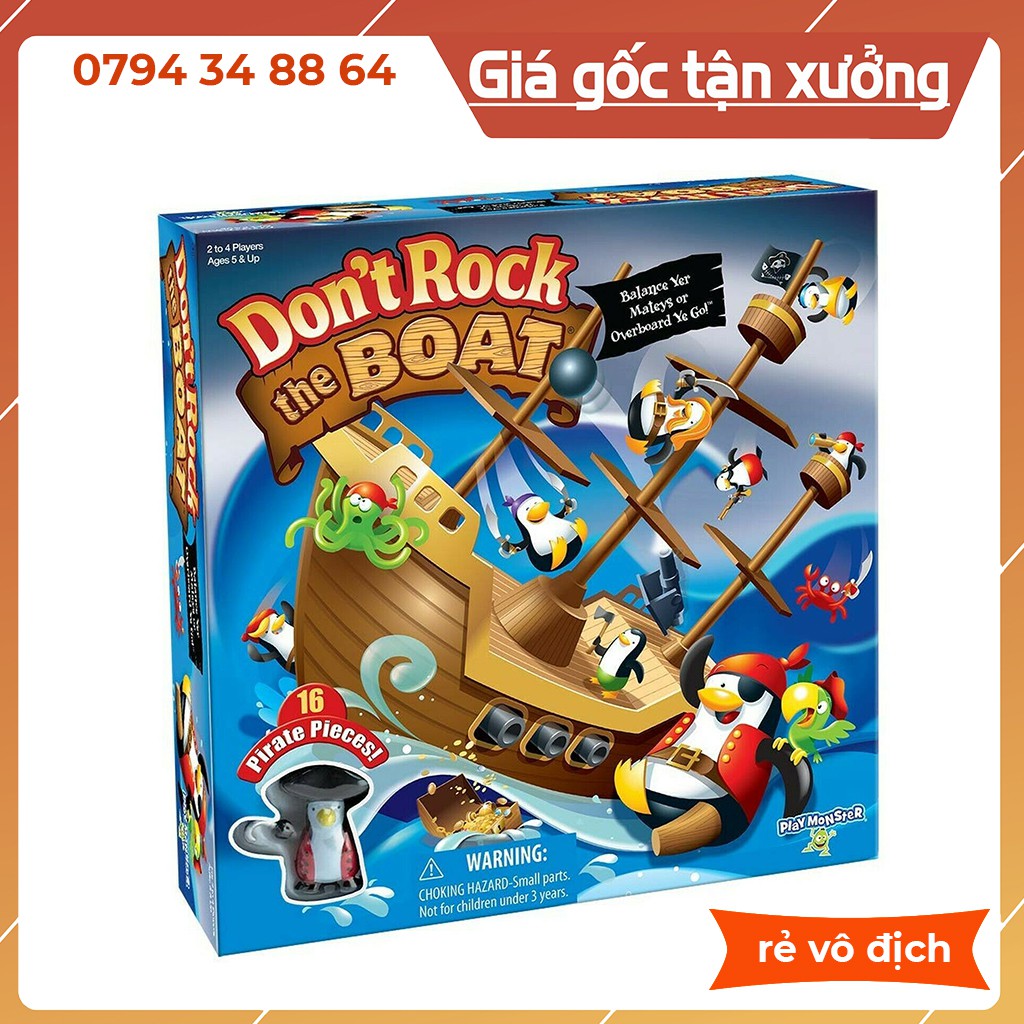 Bộ lắp ráp lego 1240 RÁP TÀU CƯỚP BIỂN + CHIM CÁNH CỤT (HẢI TẶC) Don’t Rock The Boat Skill & Action Balancing Game