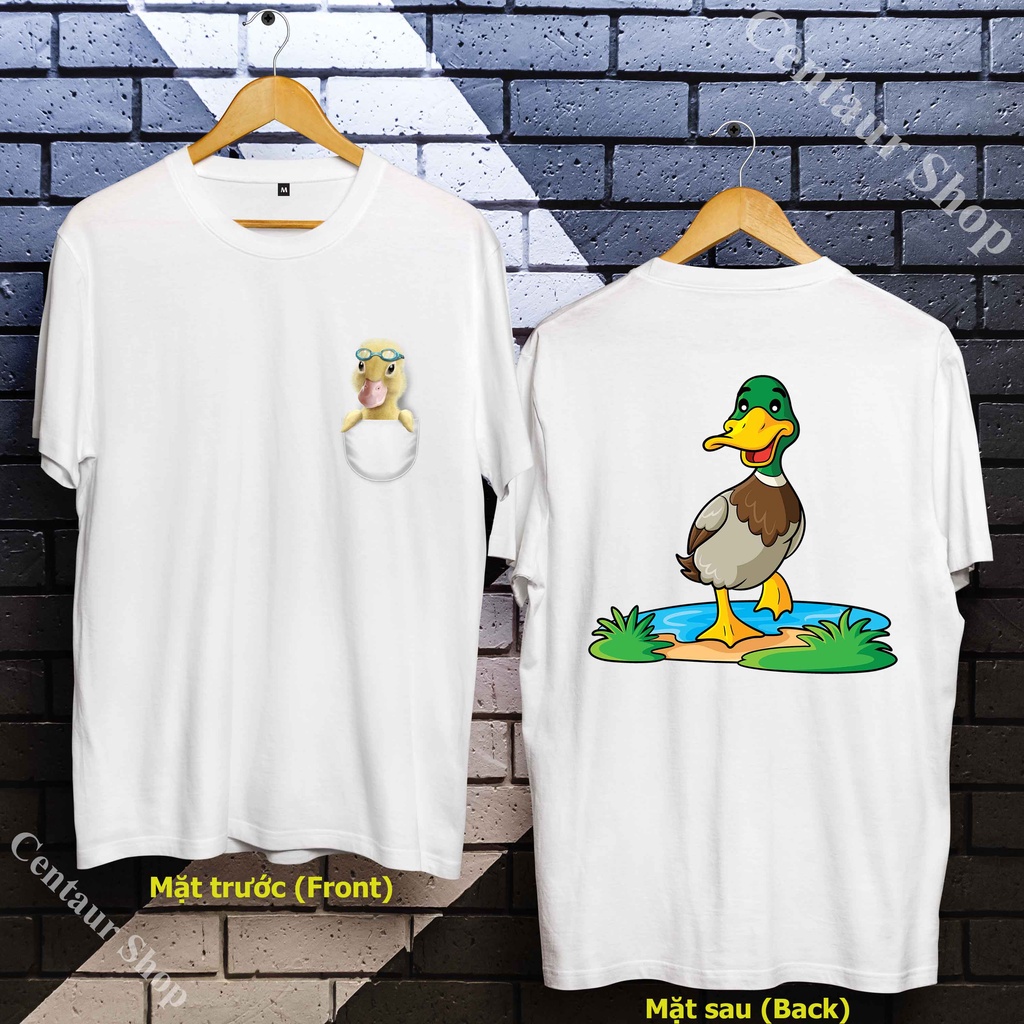👉Áo Thun con Vịt - Áo Thun hình con Vịt - Duck T-Shirt - Animal T-Shirt phong cách - DCK-003