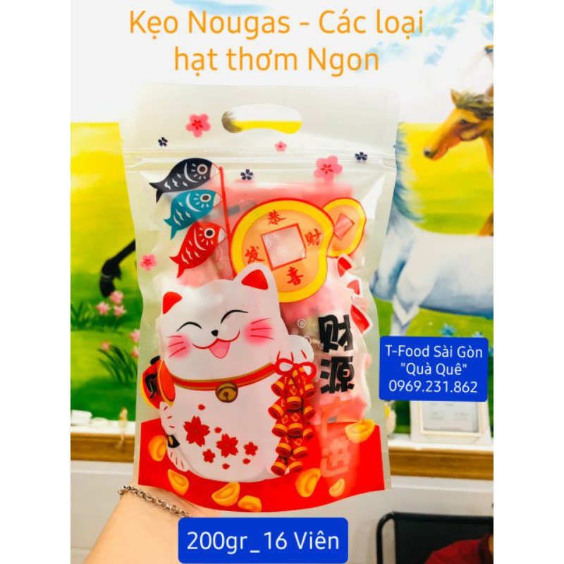 Kẹo Nougat- Mix đủ hạt dinh dưỡng - Quà tết
