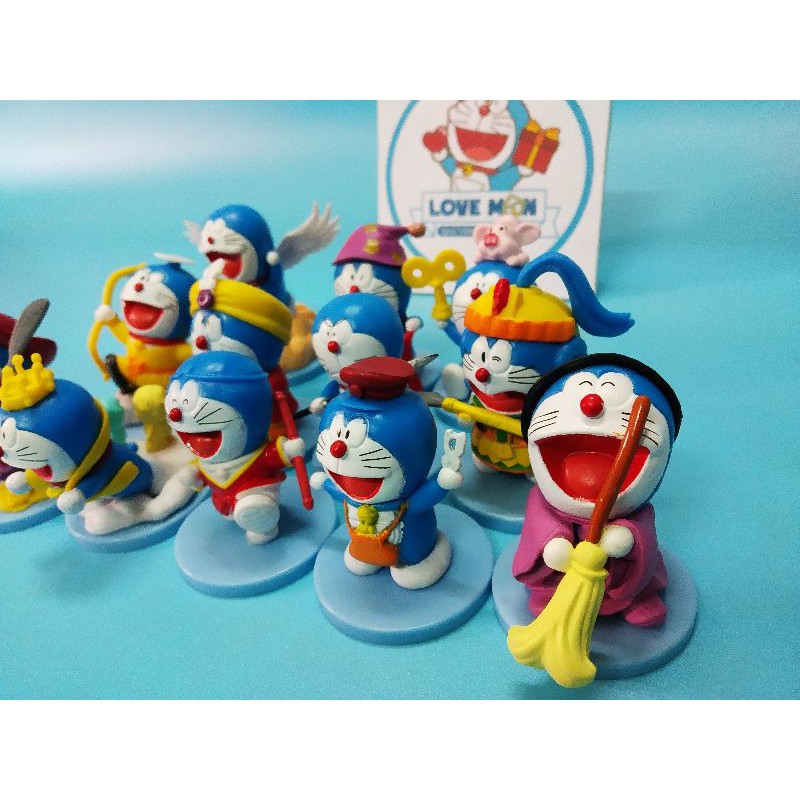 MÔ HÌNH DORAEMON 12 TẬP TRUYỆN, BỘ SƯU TẬP TRANG TRÍ BÀN HỌC