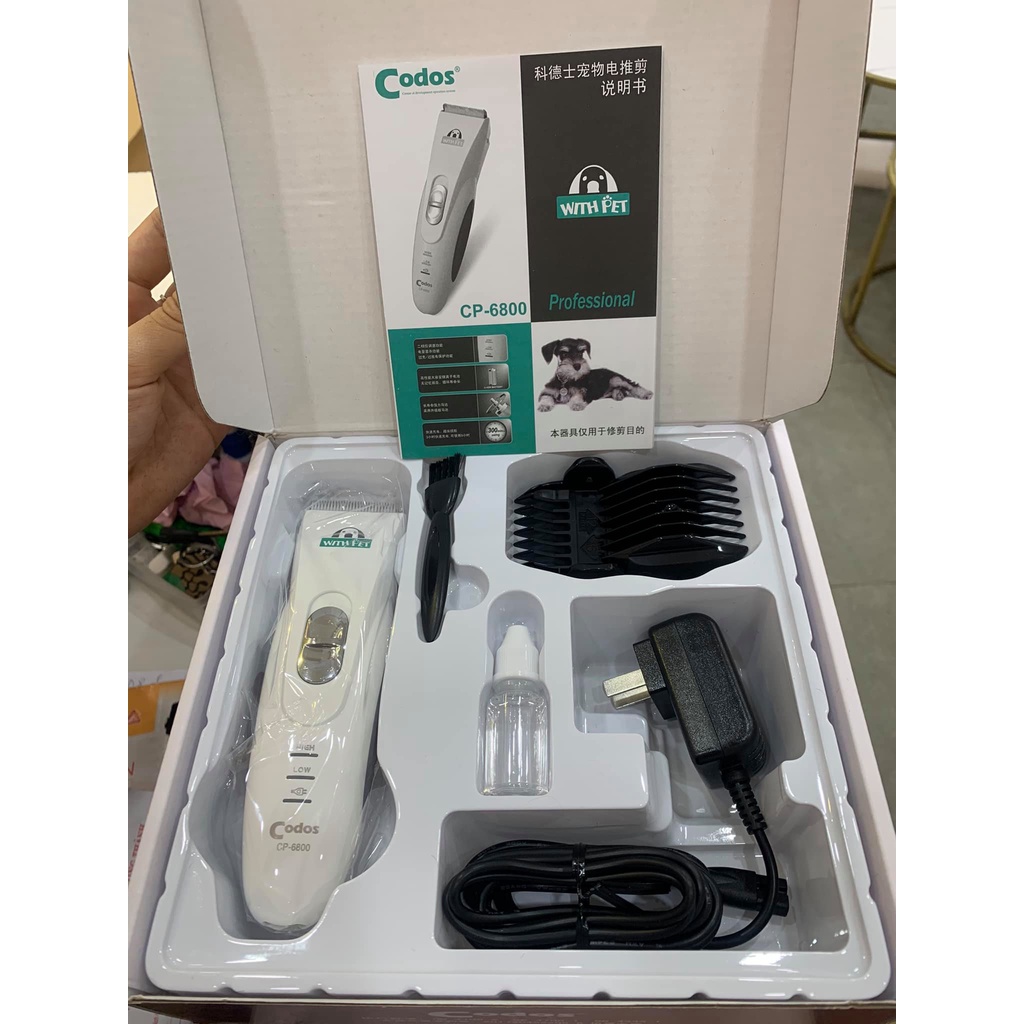 Tông đơ cắt tỉa lông chó mèo CP6800 và phụ kiện