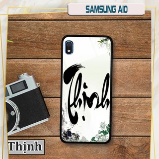 Ốp lưng kính 3D Samsung A10- chữ thư pháp ý nghĩa