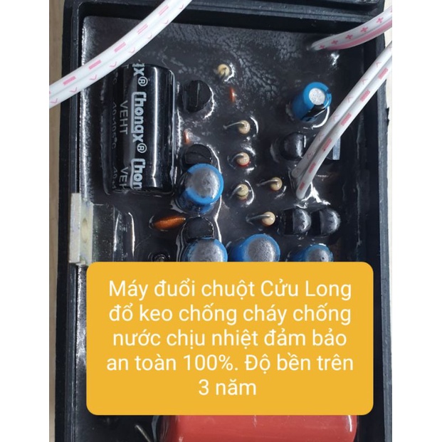 Thiết bị đuổi chuột -muỗi gián chất lượng cao Cửu Long (Thay thế Bẫy thuốc keo và chất xịt chuột độc hại )