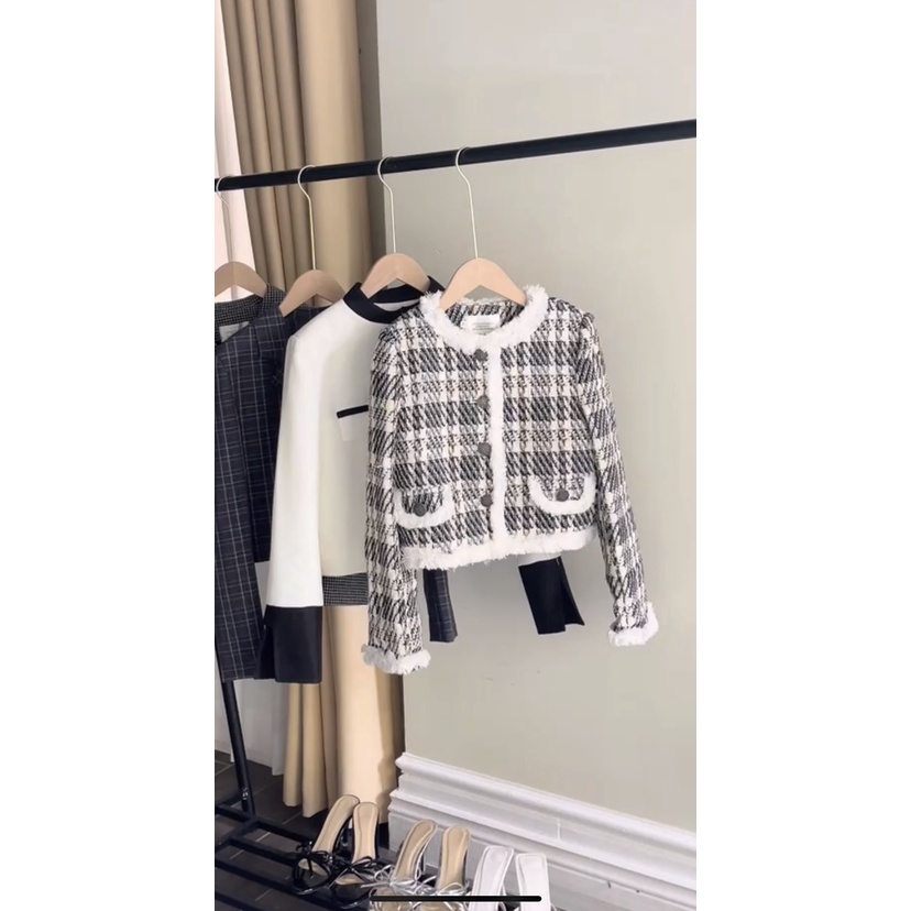 TIFFANY STUDIOS - Set Áo Và Chân Váy Kẻ Sọc - ELEANOR SET