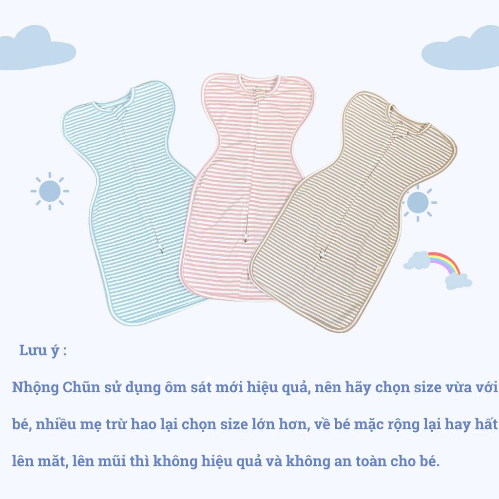 Nhộng Chũn Bamboo Sợi Tre Unbee Size Từ 0-6 Tháng Cho Bé Luyện Ngủ Easy
