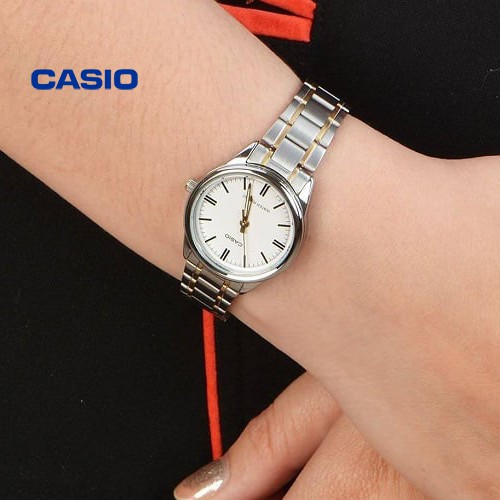 Đồng hồ nữ CASIO LTP-V005SG-7AUDF chính hãng - Bảo hành 1 năm, Thay pin miễn phí